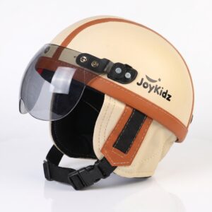 JoyKidz Helm Chip Anak Polos Usia 1-4 Tahun Cream Coklat