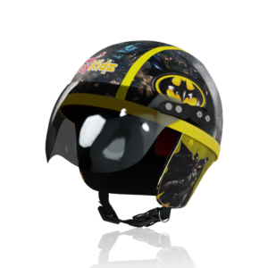 Joykidz Helm Sepeda Anak Model Retro Chips Karakter Batman Hitam Usia 1-4 Tahun