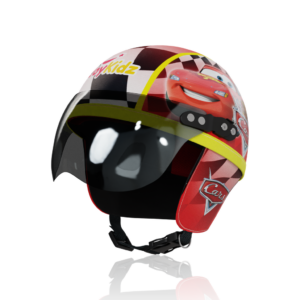 Joykidz Helm Sepeda Anak Model Retro Chips Karakter Cars Merah Usia 1-4 Tahun