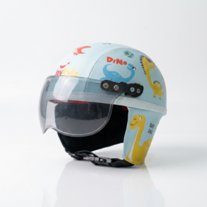Joykidz Helm Sepeda Anak Model Retro Chips Karakter Dino Boy Usia 1-4 Tahun