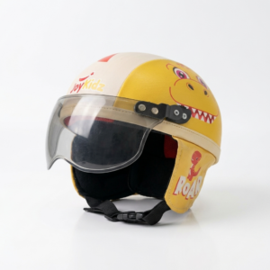 Joykidz Helm Sepeda Anak Model Retro Chips Karakter Dino Yellow Usia 1-4 Tahun