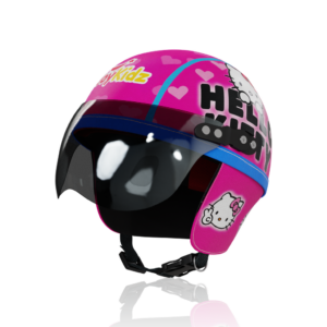 Joykidz Helm Sepeda Anak Model Retro Chips Karakter Hello Kitty Pink Usia 1-4 Tahun