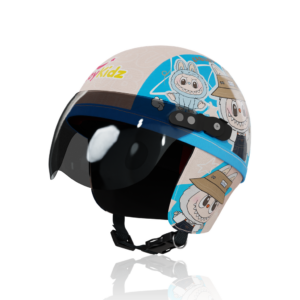 Joykidz Helm Sepeda Anak Model Retro Chips Karakter Labubu Biru Usia 1-4 Tahun