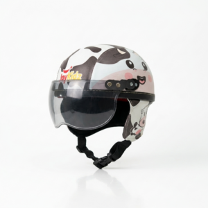 Joykidz Helm Sepeda Anak Model Retro Chips Karakter Sapi Usia 1-4 Tahun